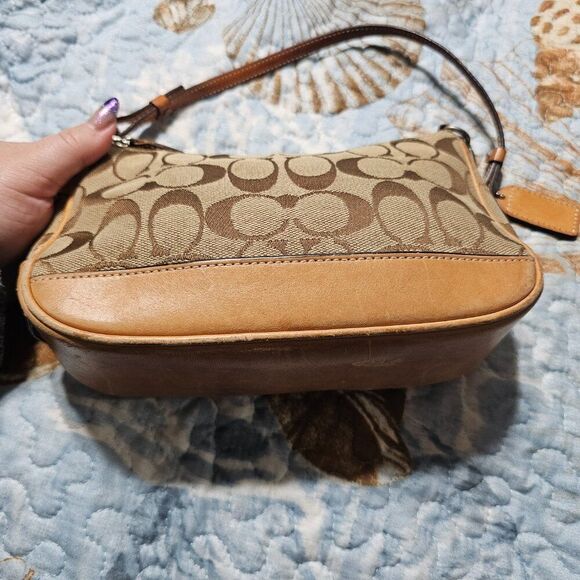 2003 Vintage y2k Coach Demi Shoulder Bag in Signature Monogram Purse - Picture 3 of 8